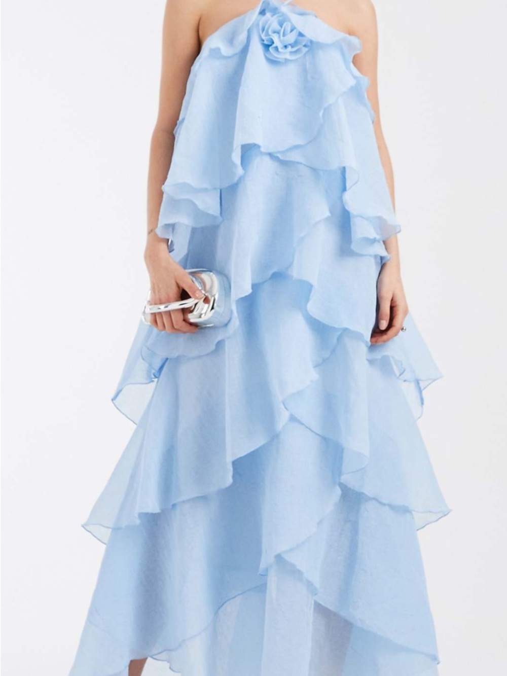 ISO** ASOS Vero Moda Ruffled floral corsage